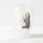 Brasilianer Jiu Jitsu mattiertes Bier-Glas Mattglas Bierglas (VorderseiteRechts)