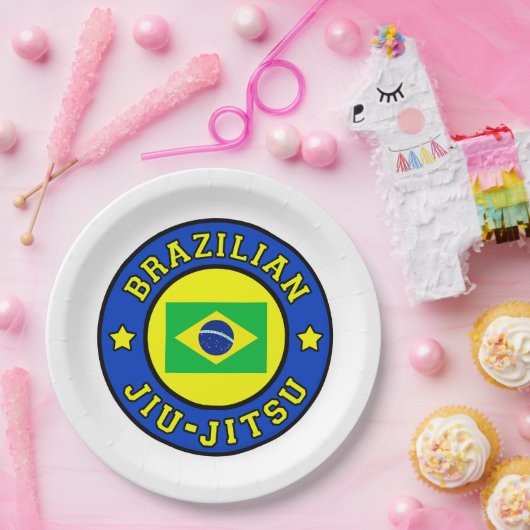 Brasilianer Jiu Jitsu Pappteller (Party)