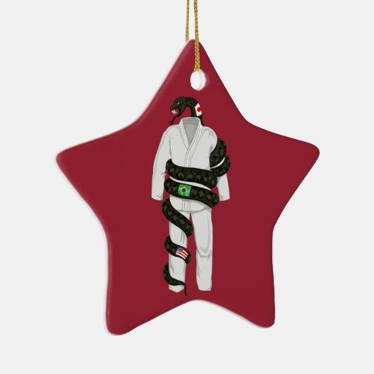 Brasilianer Jiu Jitsu Schlange Keramikornament (Rechts)