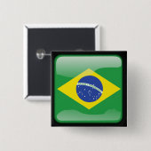 Brasilianer poliert button (Vorne & Hinten)