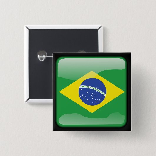 Brasilianer poliert button (Vorne & Hinten)