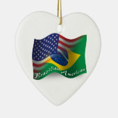 Brasilianisch-Amerikanische wellenartig bewegende Keramikornament (Rechts)