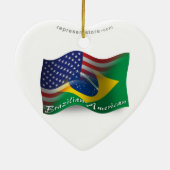 Brasilianisch-Amerikanische wellenartig bewegende Keramikornament (Hinten)