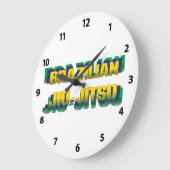Brasilianisch Jiu-Jitsu Große Wanduhr (Winkel)
