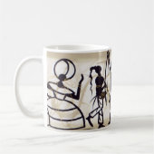 Brasilianische Bahia Kunst: Holz malen und Festiva Kaffeetasse (Links)