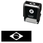 Brasilianische Briefmarke zur Selbstfärbung von Ka Permastempel (Beispiel)