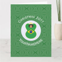 Brasilianische Fahne für den Weihnachtsangel Perso