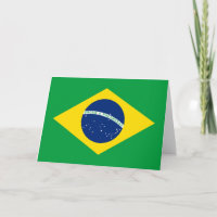 Brasilianische Flag-Grußkarte