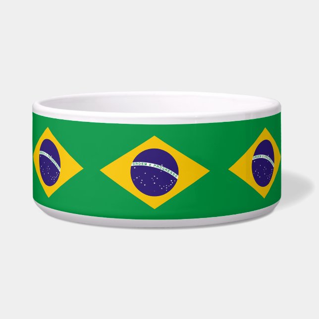 Brasilianische Flag-Pet-Bowl Napf (Vorderseite)