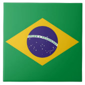Brasilianische Flag Tile Fliese (Vorderseite)