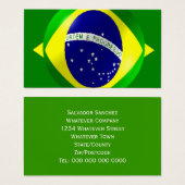 Brasilianische Flag-Visitenkarte (Vorne & Hinten)