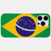 Brasilianische Flagge anpassbar Case-Mate iPhone Hülle (Rückseite (Horizontal))