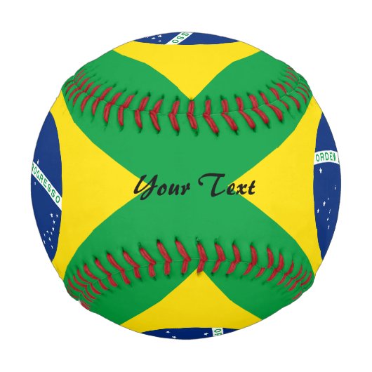 Brasilianische Flagge Baseball (Vorderseite)