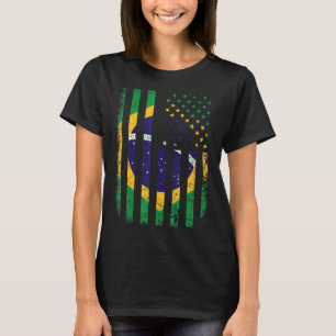 Brasilianische Flagge Brasilianischer Roots Brasil T-Shirt