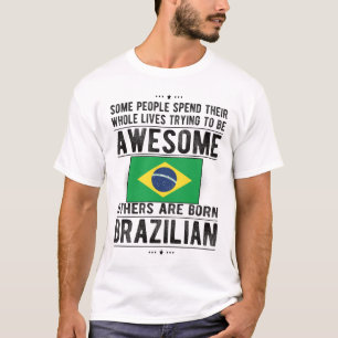 Brasilianische Flagge Brasilien Erbe Brasilianisch T-Shirt