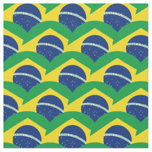 Brasilianische Flagge & Brasilien Trendy Fabric /m Stoff