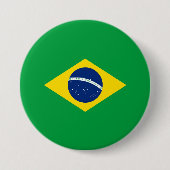Brasilianische Flagge Button (Vorderseite)