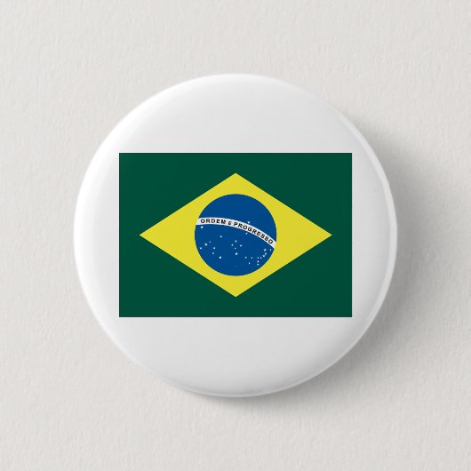 Brasilianische Flagge Button (Vorderseite)