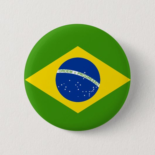 Brasilianische Flagge Button (Vorderseite)