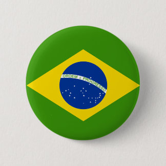 Brasilianische Flagge Button
