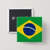 Brasilianische Flagge Button (Vorne & Hinten)