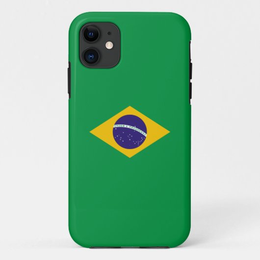 Brasilianische Flagge Case-Mate iPhone Hülle (Rückseite)