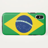 Brasilianische Flagge Case-Mate iPhone Hülle (Rückseite (Horizontal))