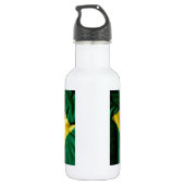 Brasilianische Flagge Edelstahlflasche (Rückseite)