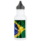 Brasilianische Flagge Edelstahlflasche (Rechts)