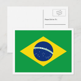 Brasilianische Flagge, Flagge Postkarte