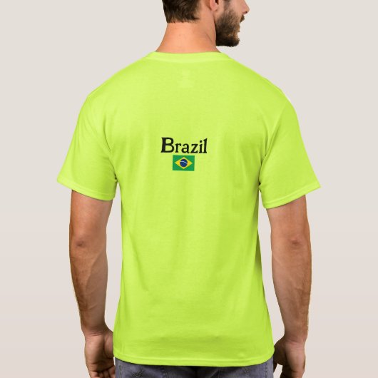 Brasilianische Flagge, Flagge T-Shirt (Rückseite)