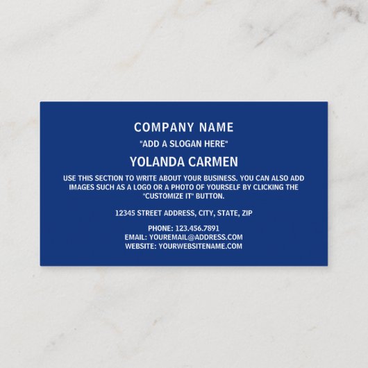 Brasilianische Flagge, Flagge Visitenkarte (Rückseite)