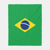 Brasilianische Flagge Fleecedecke (Vorderseite)