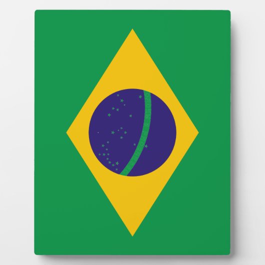 Brasilianische Flagge Fotoplatte (Vorderseite)