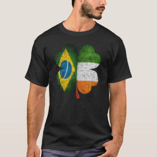 Brasilianische Flagge für brasilianisches irisches T-Shirt