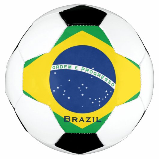 Brasilianische Flagge Fußball-Ball Fußball (Vorderseite)