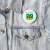 Brasilianische Flagge gekachelt personalisiertes E Button (Beispiel)