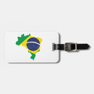 Brasilianische Flagge Gepäckmarke - Fußball-Gesche Gepäckanhänger