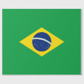 Brasilianische Flagge Geschenkpapier (Flach)