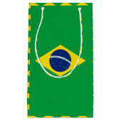 Brasilianische Flagge Geschenktasche Kleine Geschenktüte (Vorderseite)
