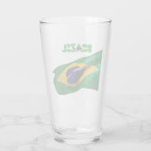 Brasilianische Flagge Glas (Rückseite)