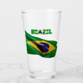 Brasilianische Flagge Glas (Vorderseite)