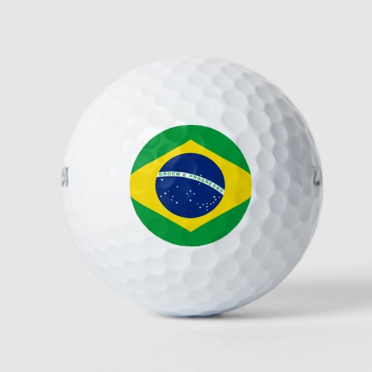 Brasilianische Flagge Golf Balls Golfball (Vorderseite)