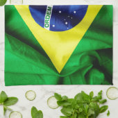 Brasilianische Flagge Handtuch (Gefaltet)