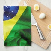 Brasilianische Flagge Handtuch (Viertel Falte)