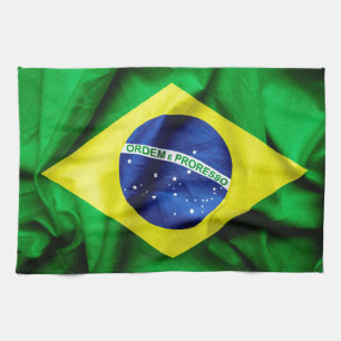 Brasilianische Flagge Handtuch