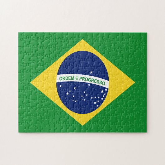 Brasilianische Flagge Jigsaw Puzzle (Horizontal)