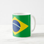 Brasilianische Flagge Kaffeetasse (VorderseiteRechts)