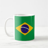 Brasilianische Flagge Kaffeetasse (Links)