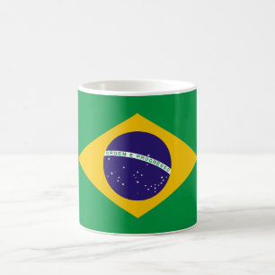 Brasilianische Flagge Kaffeetasse